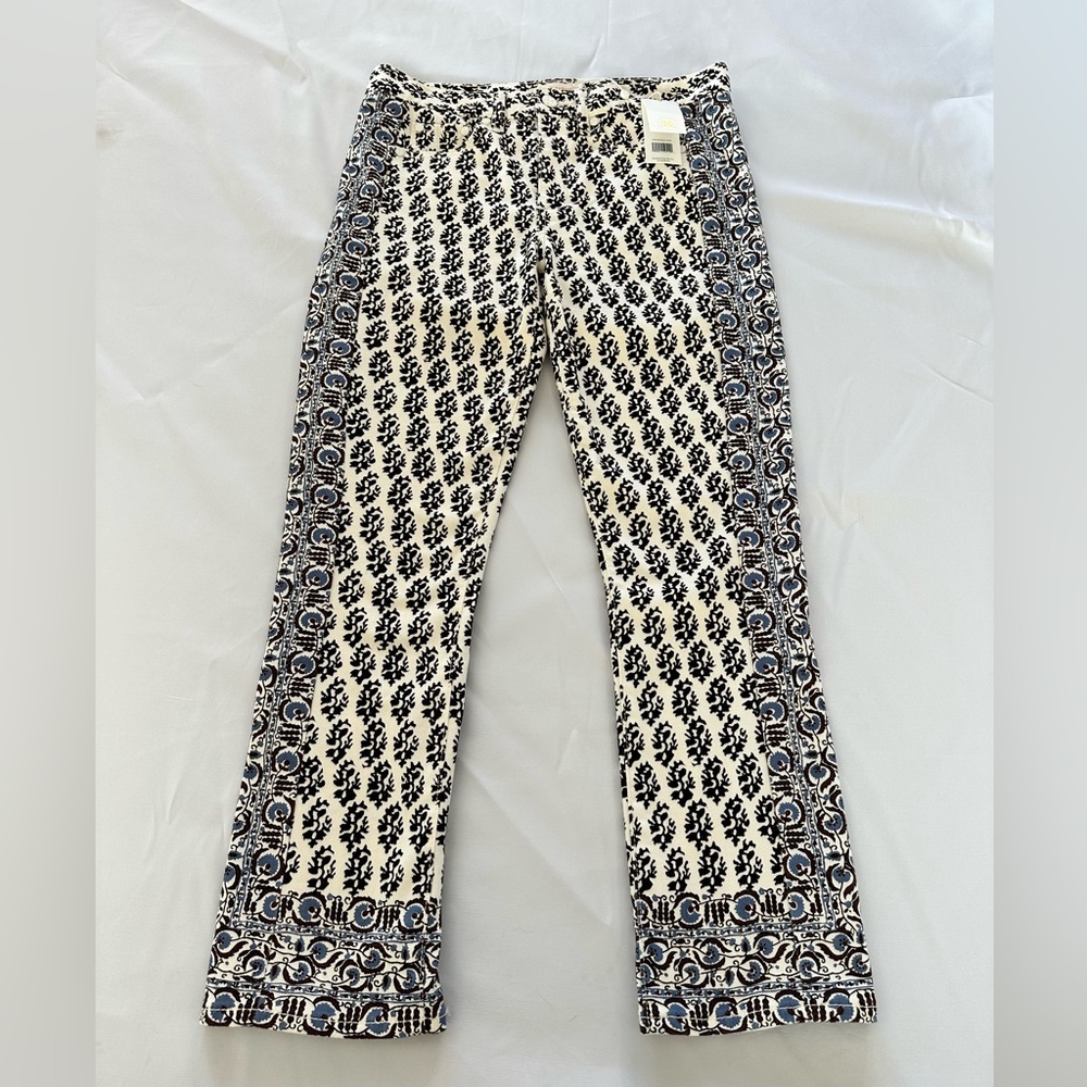New Tory Birch Reya Cropped Straight Leg Jean - Size 27